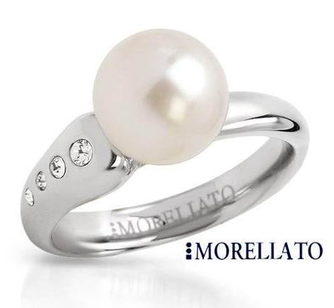 MORELLATO-12MM GENUINE WHITE PEARL DRESS RING-sz6